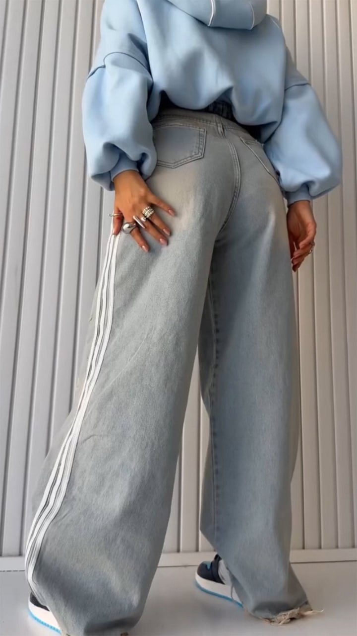 Women's Striped Gradient Casual Trousers