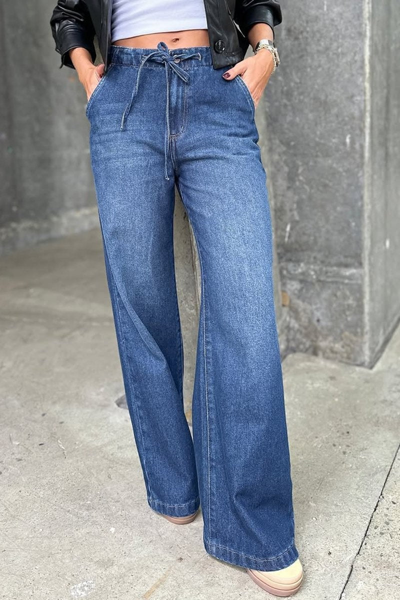 Women's Casual Wide-leg Jeans